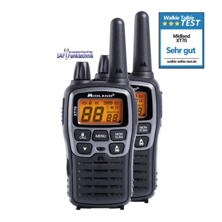 Midland XT70, Paar, PMR+LPD, Blisterpack
